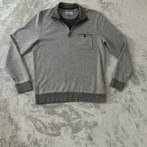 Ted Baker bevyhill quarter zip pullover sweater - Picture 3 of 13